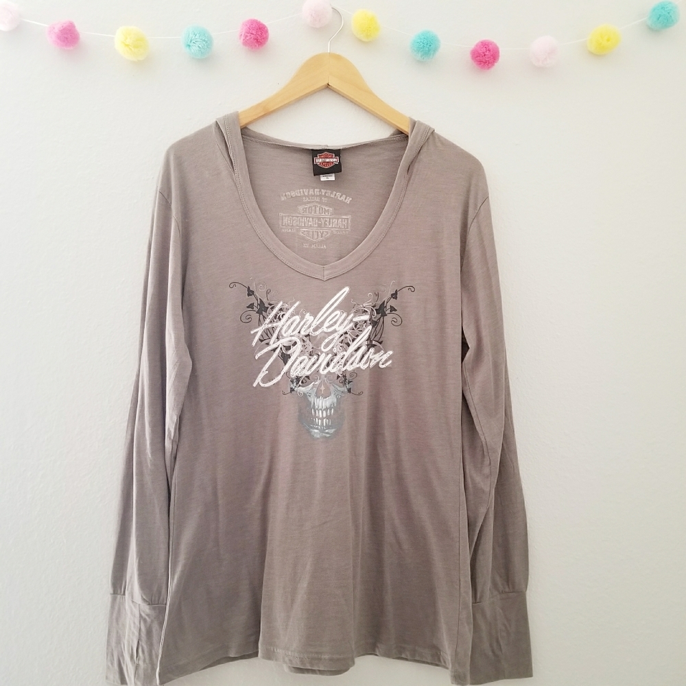 Harley Davidson | Hooded L/S Shirt